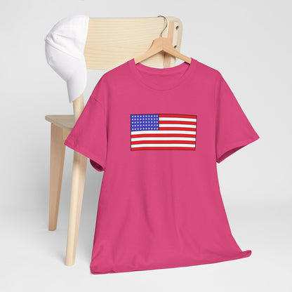 American Flag T-shirt - Red White Blue Independence Day Tee