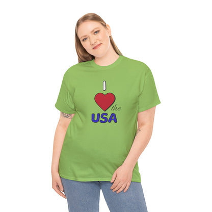 USA Patriotic T-shirt - I Love USA Tee