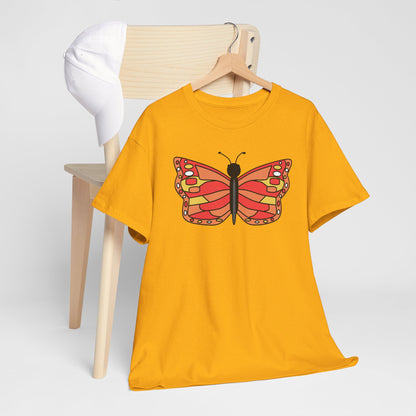 Orange Butterfly T-shirt - Colorful Butterfly Tee