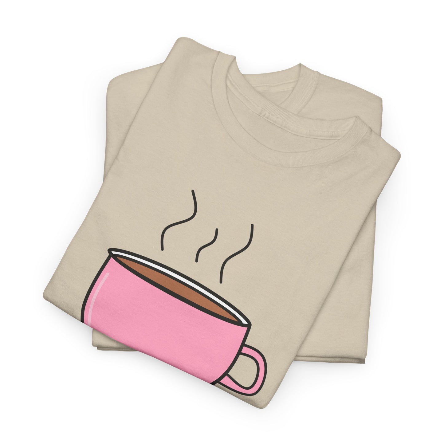 Pink Coffee Mug T-shirt - Coffee Mug Tee