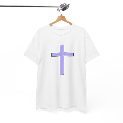 Blue Cross Design T0shirt - Cross Symbol Shirt