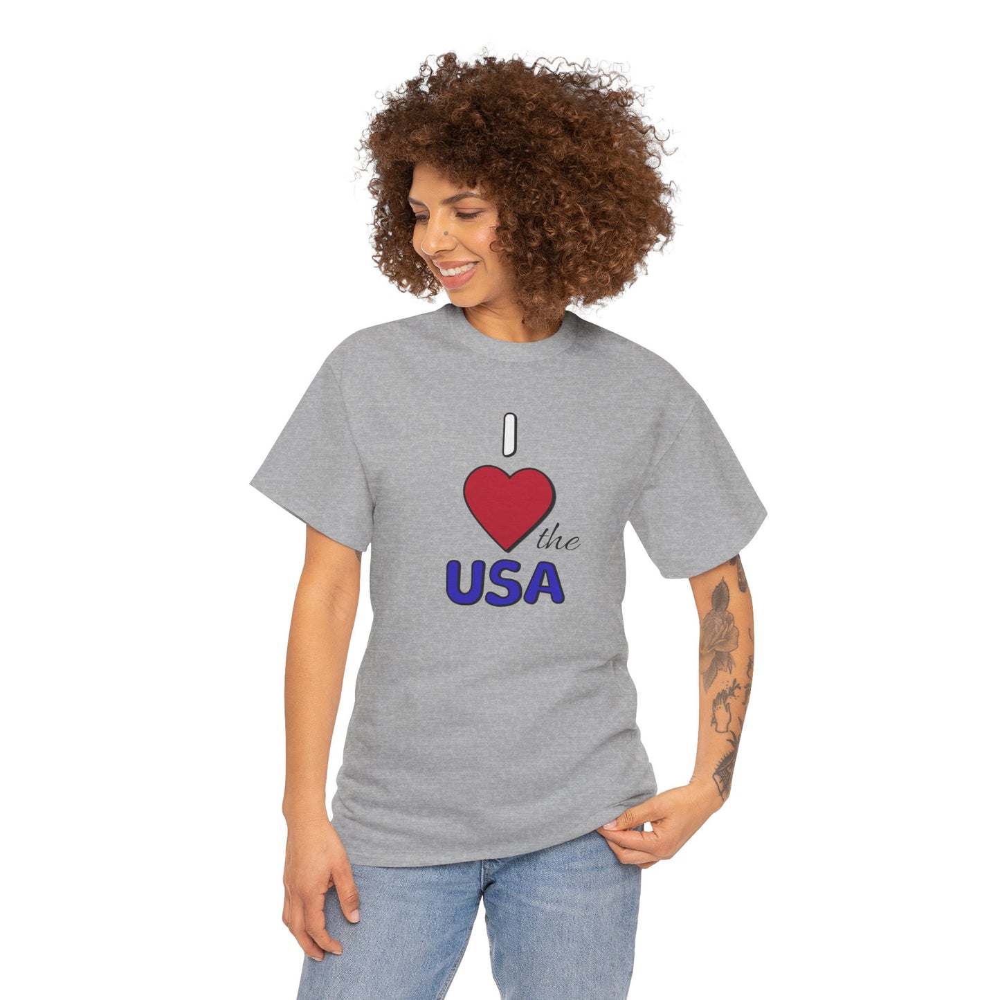 USA Patriotic T-shirt - I Love USA Tee