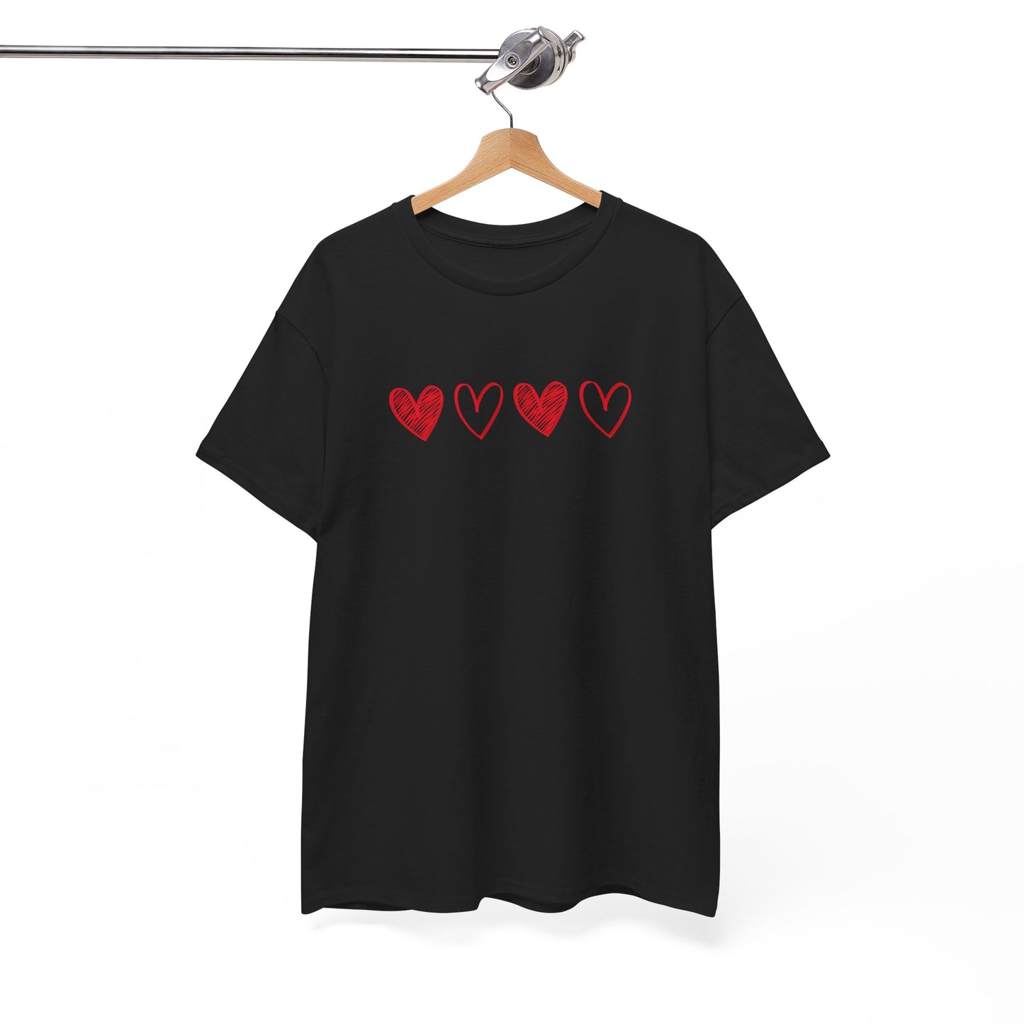 Heart Pattern T-shirt - Love Tee