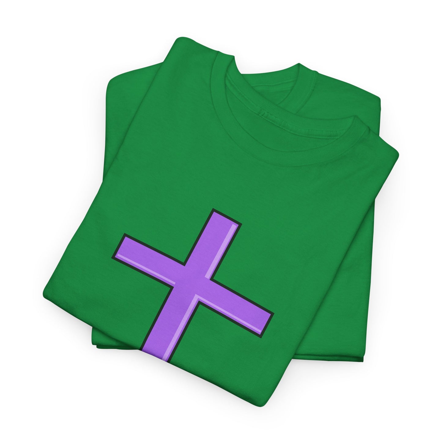 Trendy Purple Cross T-Shirt | Casual & Stylish