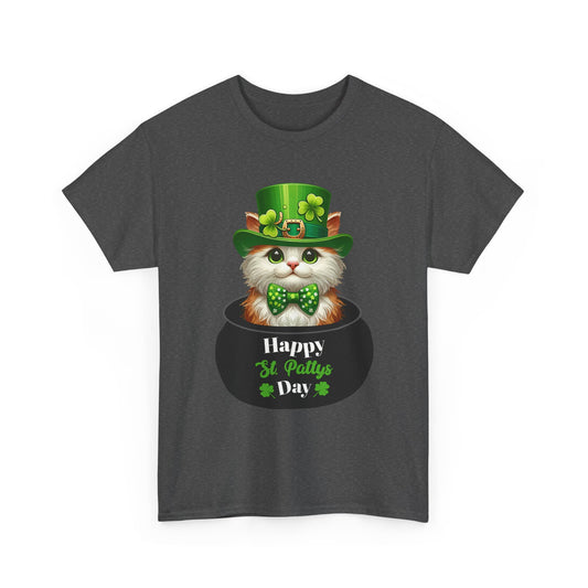 Happy St Patty's Day T-Shirt - Lucky Cat Tee