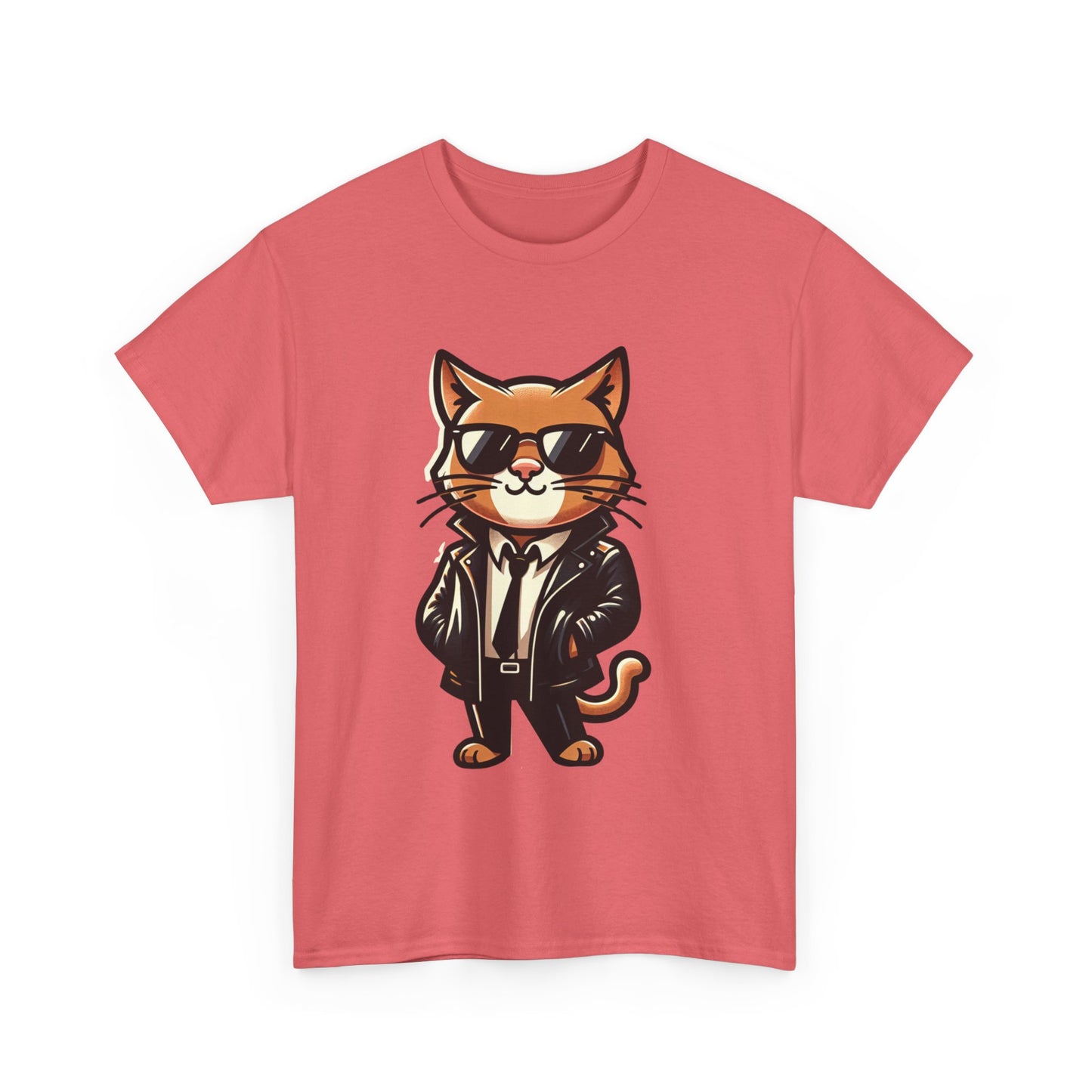 Cool Cat Tee - Cat T-shirt - Kitten Shirt - Gift for Pet Lover - Cat Lover Shirt - Cool Cat Graphic Cotton Tee- Classy Cat Shirt