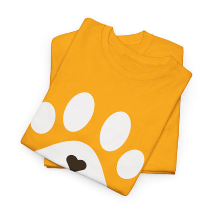 White Dog Paw Print T-shirt - Paw Print Shirt