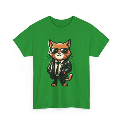 Cool Cat Tee - Cat T-shirt - Kitten Shirt - Gift for Pet Lover - Cat Lover Shirt - Cool Cat Graphic Cotton Tee- Classy Cat Shirt