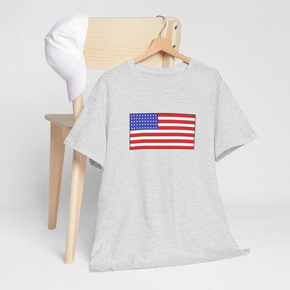 American Flag T-shirt - Red White Blue Independence Day Tee