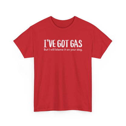 Funny Gas Blame Dog Tee, Gas Humor Shirt, Unisex T-shirt Gift, Sarcastic Tee, Funny Tee for Dog Lovers, Gas Joke Shirt