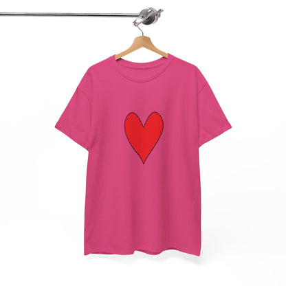 Red Heart Valentine's Day Tee - Romantic T-shirt