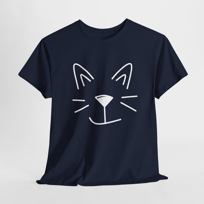 Cat Face Shirt - Cute Cat Drawing T-shirt