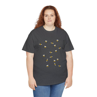 Bumble Bee Pattern Insect Tee - Nature Graphic Shirt