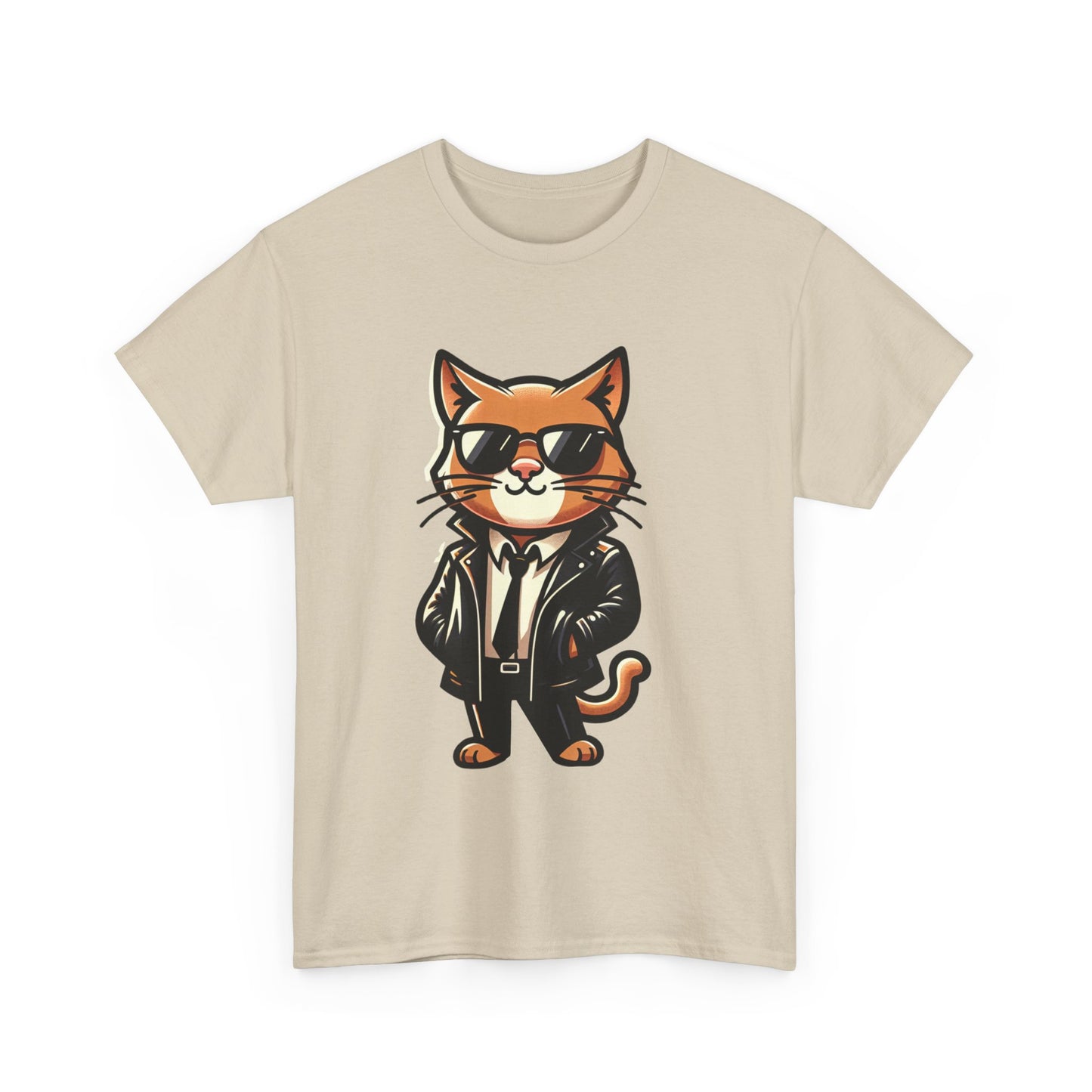 Cool Cat Tee - Cat T-shirt - Kitten Shirt - Gift for Pet Lover - Cat Lover Shirt - Cool Cat Graphic Cotton Tee- Classy Cat Shirt