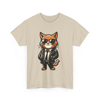 Cool Cat Tee - Cat T-shirt - Kitten Shirt - Gift for Pet Lover - Cat Lover Shirt - Cool Cat Graphic Cotton Tee- Classy Cat Shirt