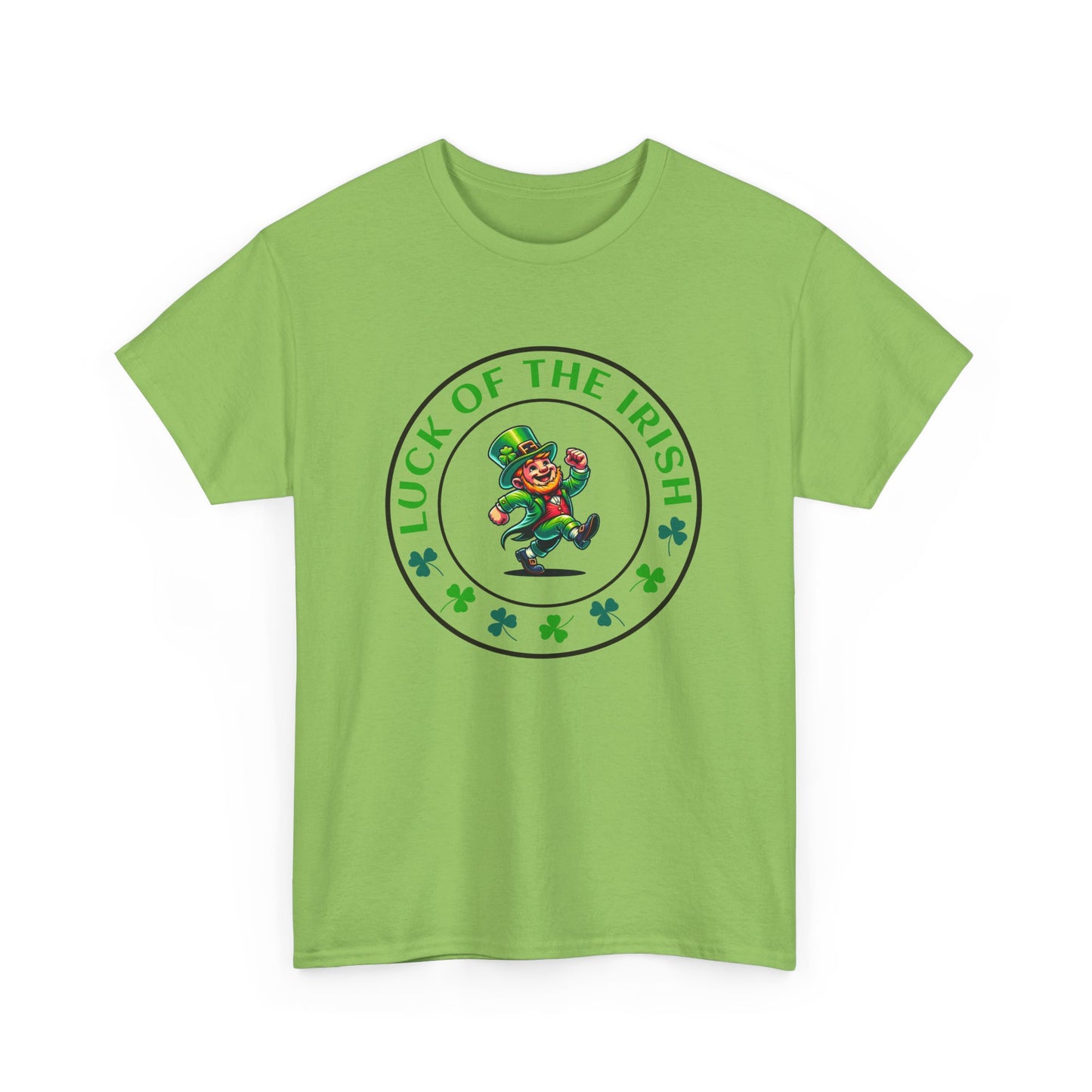 Luck of the Irish Leprechaun St. Patrick's Day T-shirt - Green Irish Luck Tee