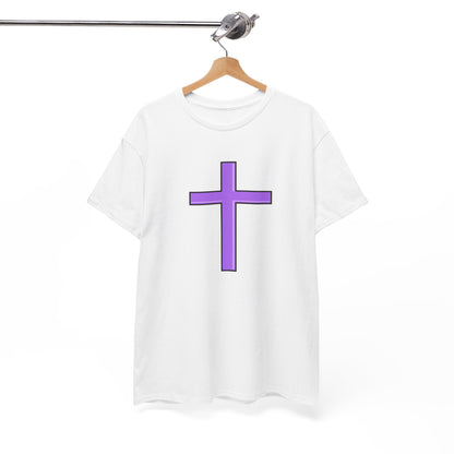 Trendy Purple Cross T-Shirt | Casual & Stylish