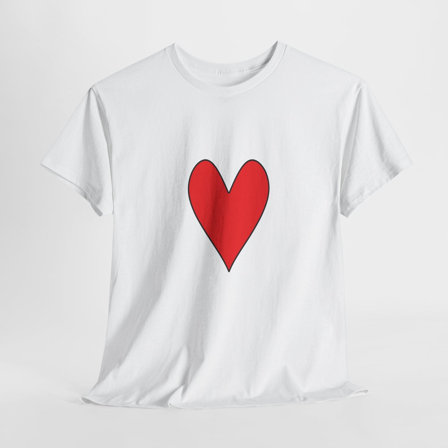 Red Heart Valentine's Day Tee - Romantic T-shirt