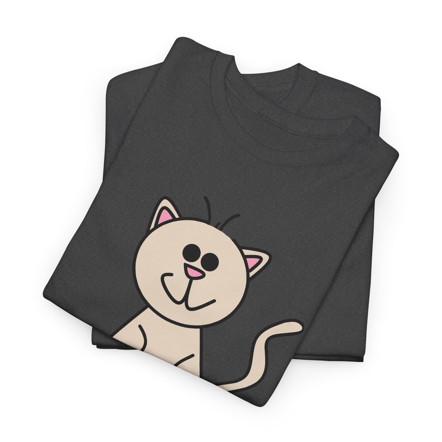 Cartoon Cat Art Shirt - Cat Character T-Shirt