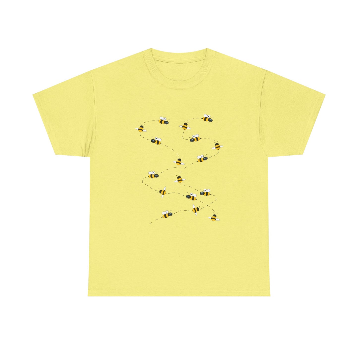 Bumble Bee Pattern Insect Tee - Nature Graphic Shirt