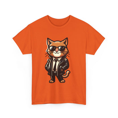 Cool Cat Tee - Cat T-shirt - Kitten Shirt - Gift for Pet Lover - Cat Lover Shirt - Cool Cat Graphic Cotton Tee- Classy Cat Shirt