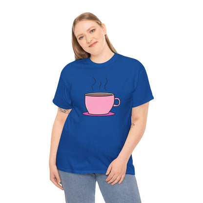 Pink Coffee Mug T-shirt - Coffee Mug Tee