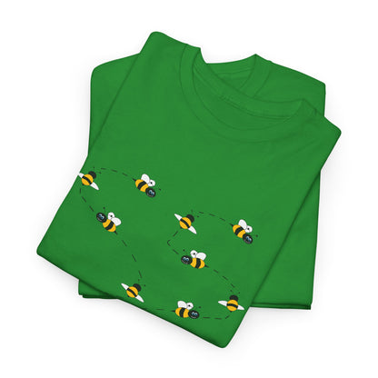 Bumble Bee Pattern Insect Tee - Nature Graphic Shirt