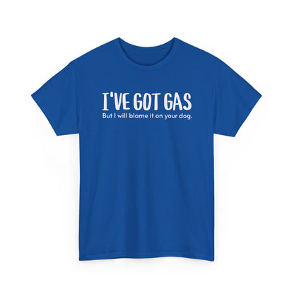 Funny Gas Blame Dog Tee, Gas Humor Shirt, Unisex T-shirt Gift, Sarcastic Tee, Funny Tee for Dog Lovers, Gas Joke Shirt