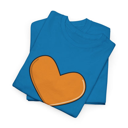 Orange Heart T-shirt - Valentine's Day Tee