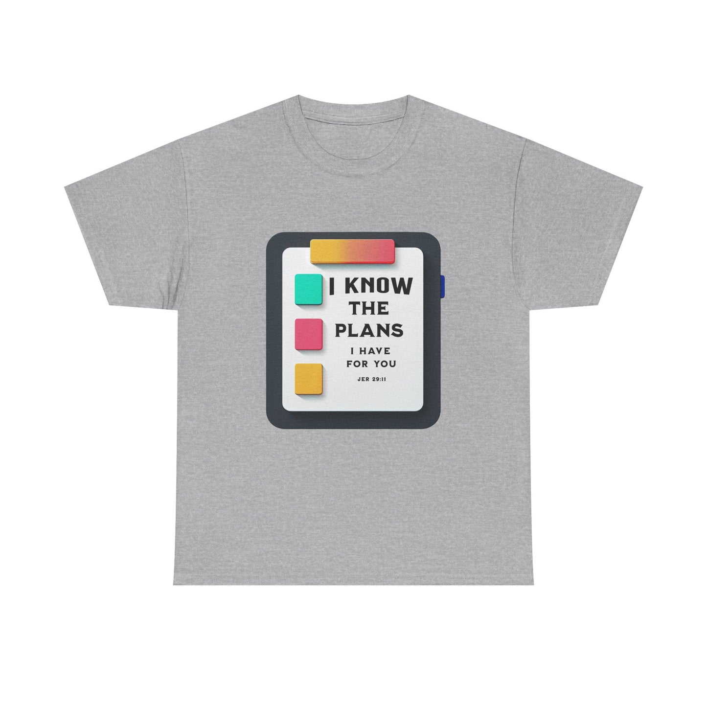 Religious Unisex T-shirt, I Know the Plans I Have for You, Jer 29:11 Shirt, Christian Faith Apparel, Inspirational Graphic Top