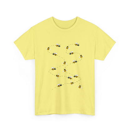 Bumble Bee Pattern Insect Tee - Nature Graphic Shirt