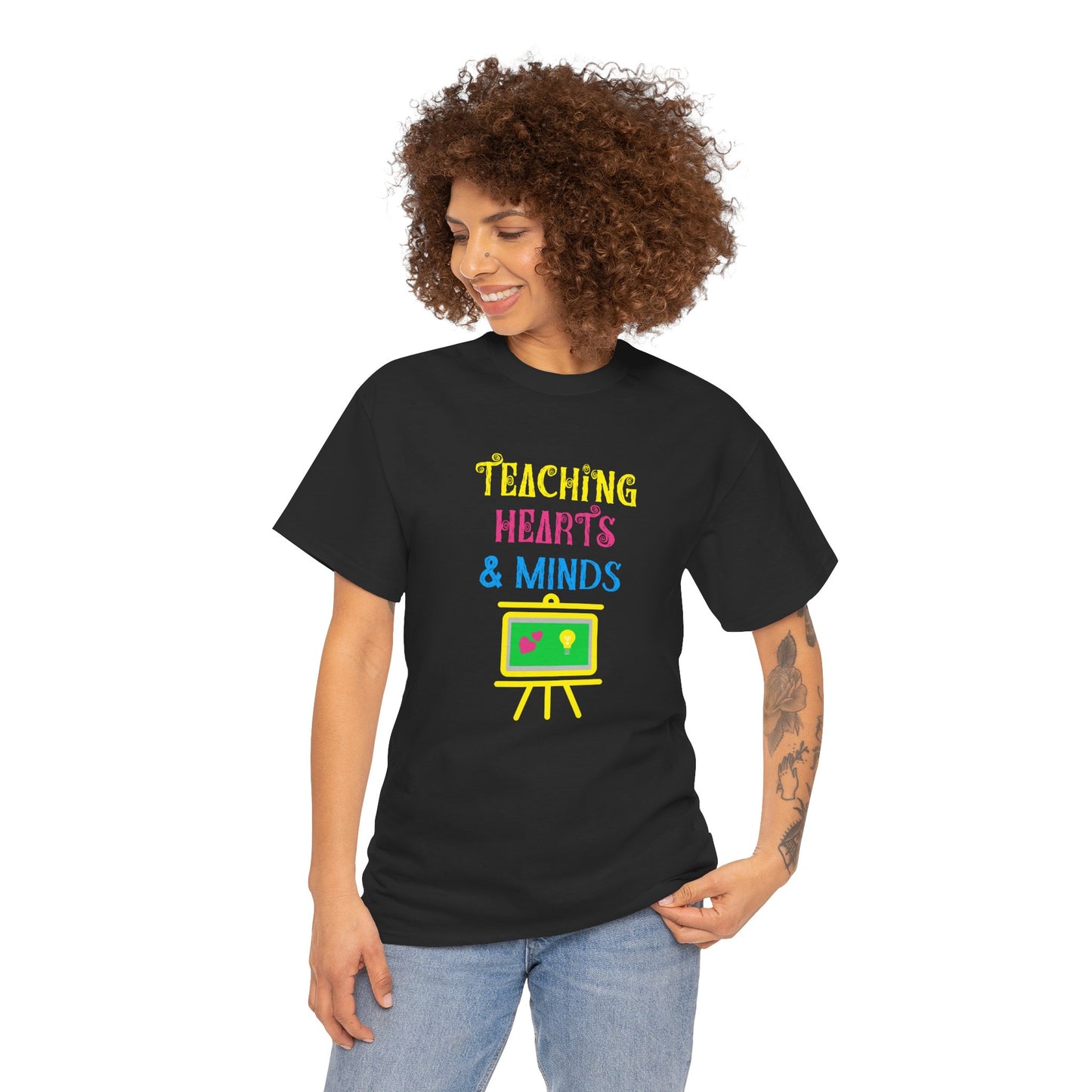 Teaching Hearts and Minds T-shirt - Proud Teacher Tee