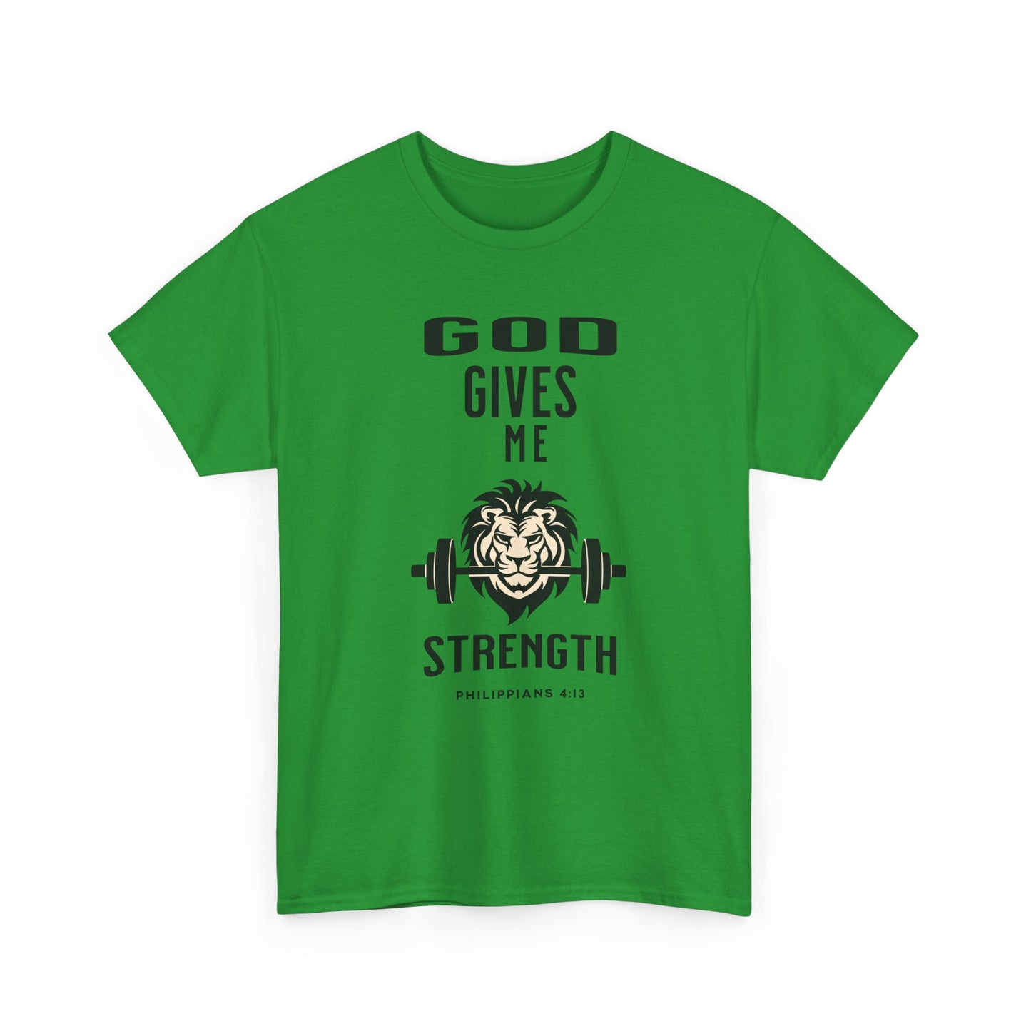 Religious Unisex T-shirt, God Gives me Strength Shirt, Christian Faith Apparel, Inspirational Graphic Top