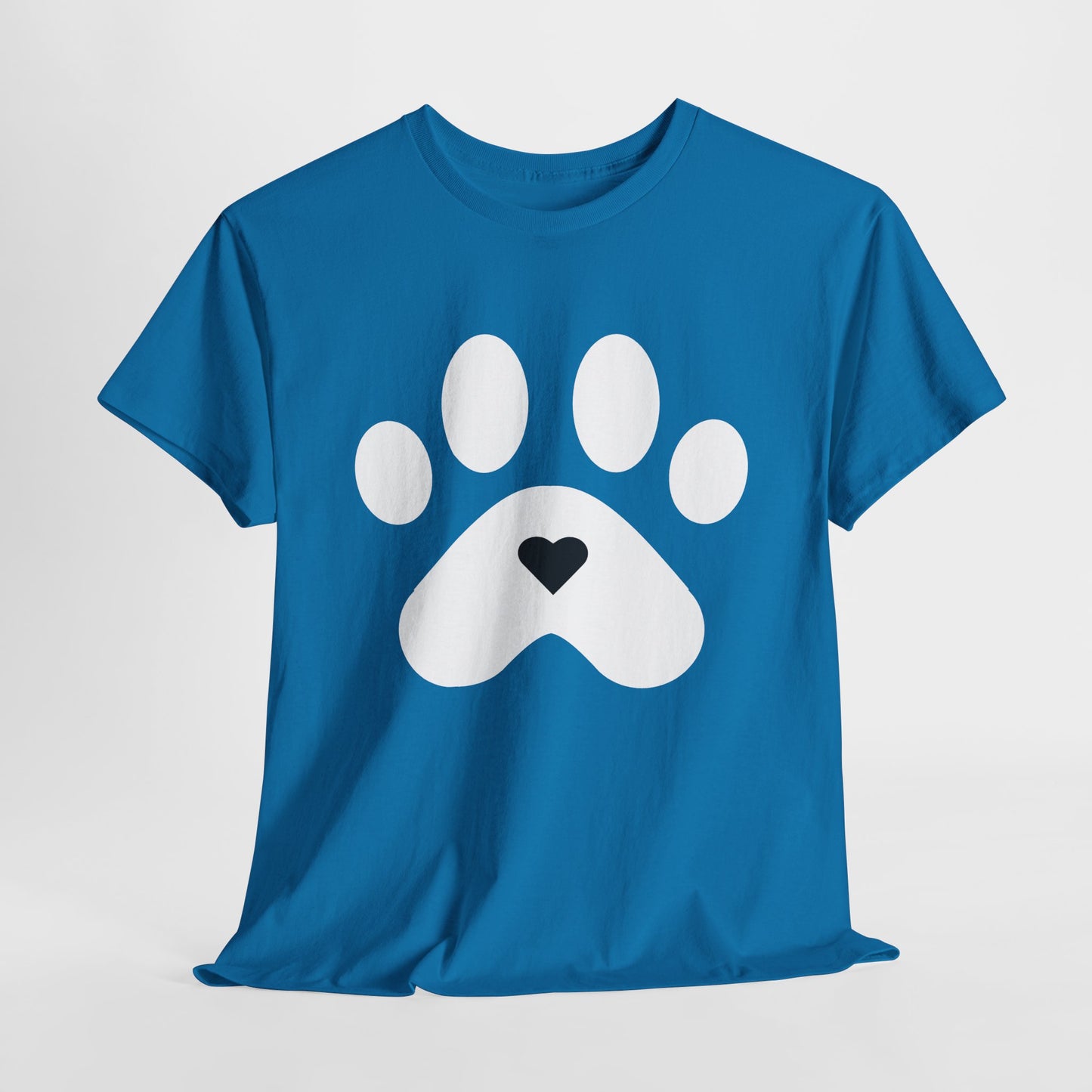 White Dog Paw Print T-shirt - Paw Print Shirt