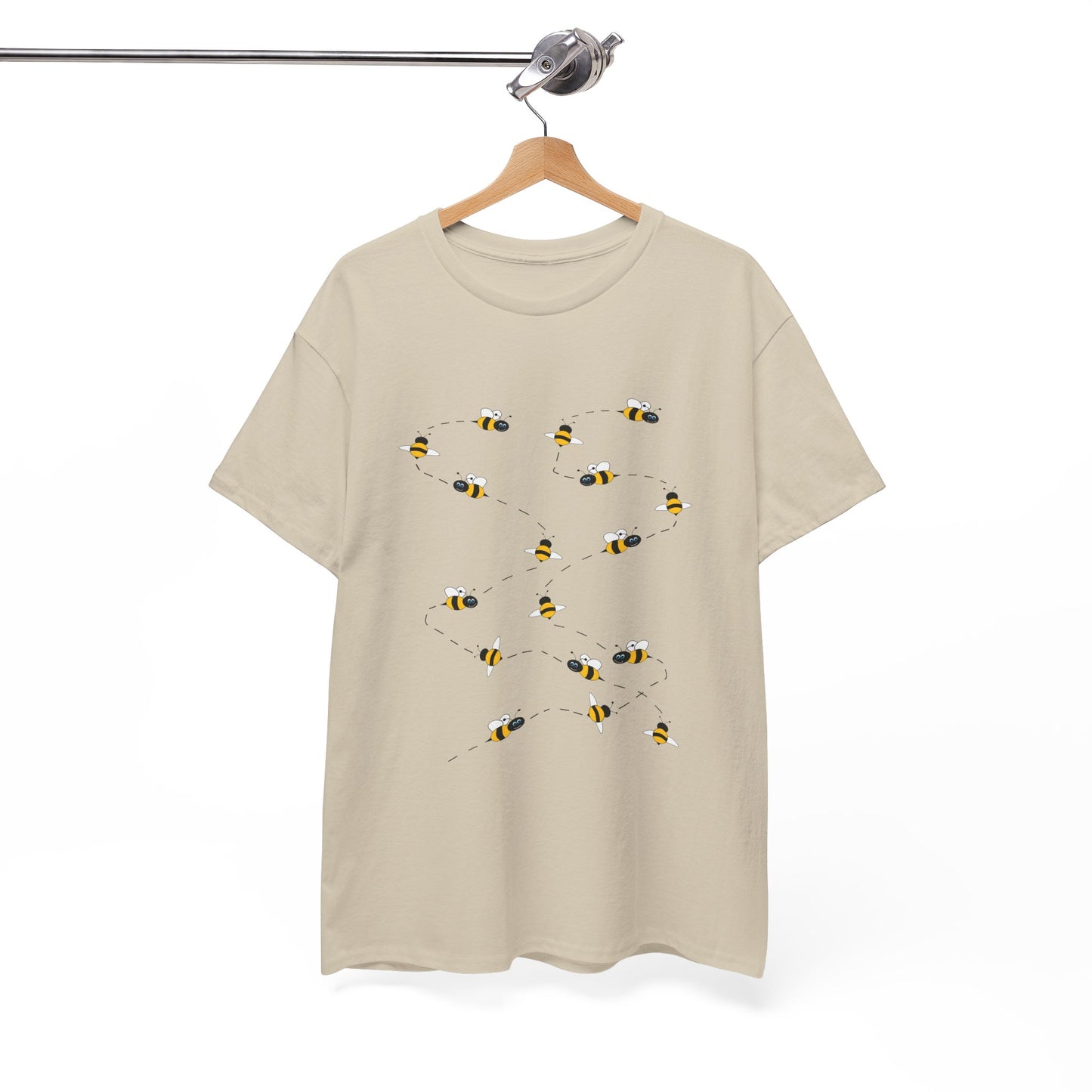 Bumble Bee Pattern Insect Tee - Nature Graphic Shirt