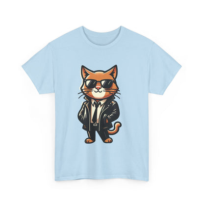 Cool Cat Tee - Cat T-shirt - Kitten Shirt - Gift for Pet Lover - Cat Lover Shirt - Cool Cat Graphic Cotton Tee- Classy Cat Shirt