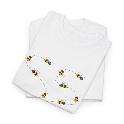 Bumble Bee Pattern Insect Tee - Nature Graphic Shirt