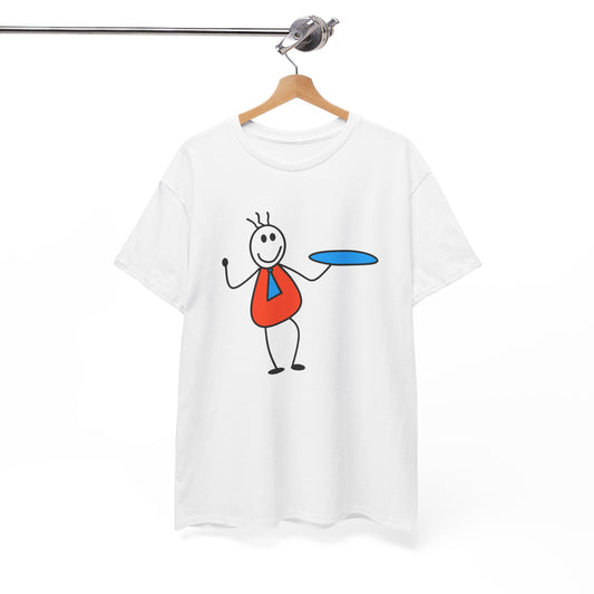 Cartoon Server T-shirt - Restaurant Waiter Shirt