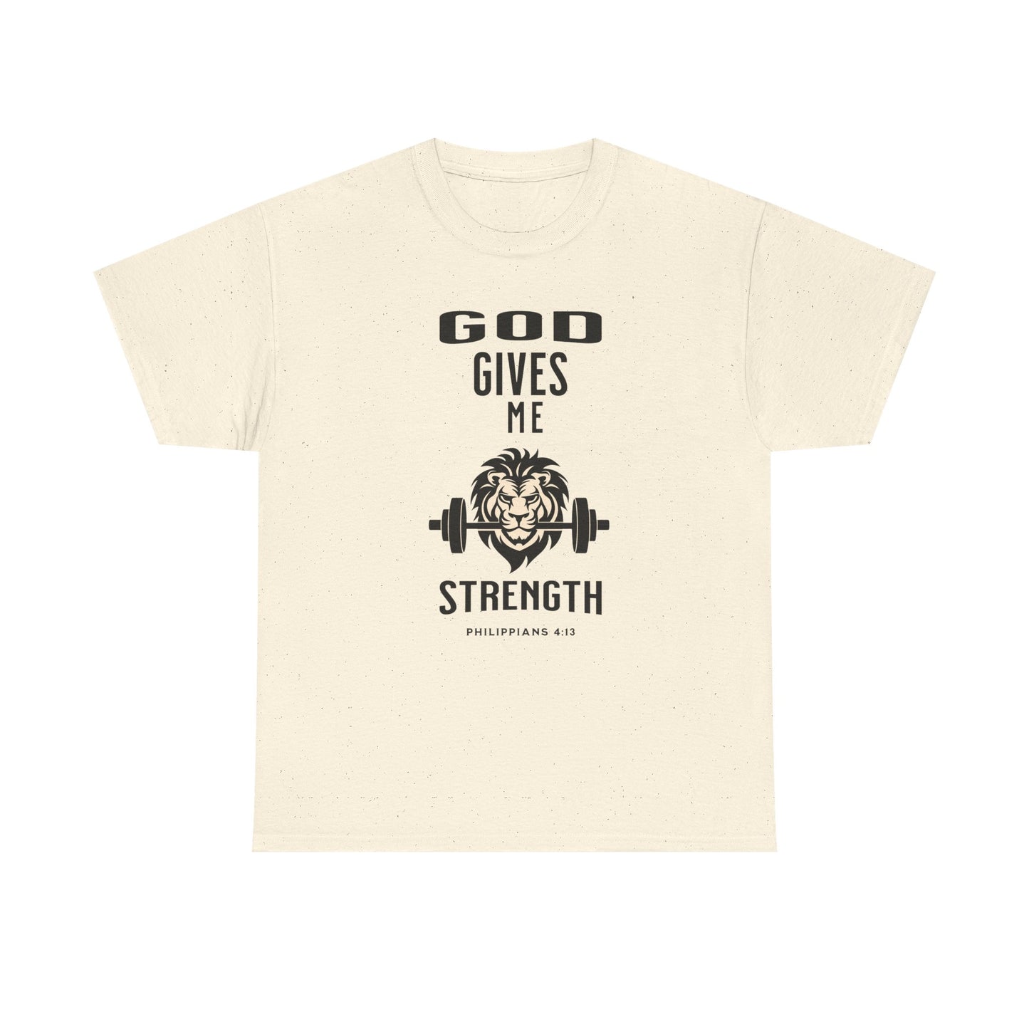 Religious Unisex T-shirt, God Gives me Strength Shirt, Christian Faith Apparel, Inspirational Graphic Top