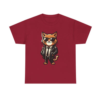 Cool Cat Tee - Cat T-shirt - Kitten Shirt - Gift for Pet Lover - Cat Lover Shirt - Cool Cat Graphic Cotton Tee- Classy Cat Shirt