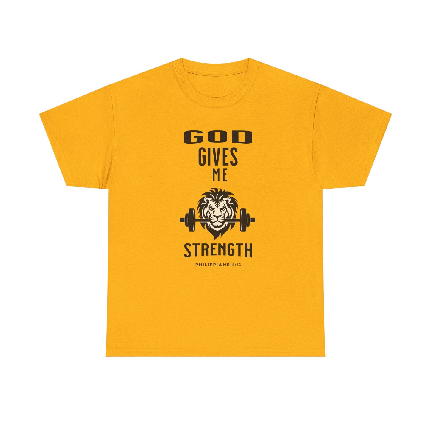 Religious Unisex T-shirt, God Gives me Strength Shirt, Christian Faith Apparel, Inspirational Graphic Top