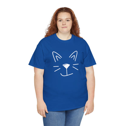 Cat Face Shirt - Cute Cat Drawing T-shirt