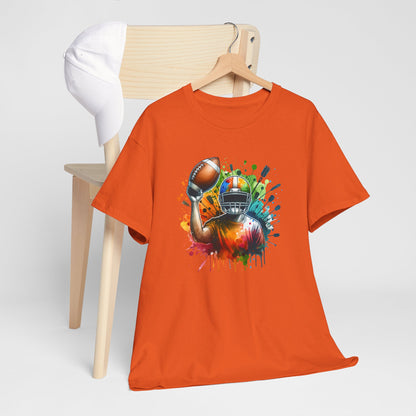 Colorful Football T-Shirt - Football Fan Tailgate Shirt