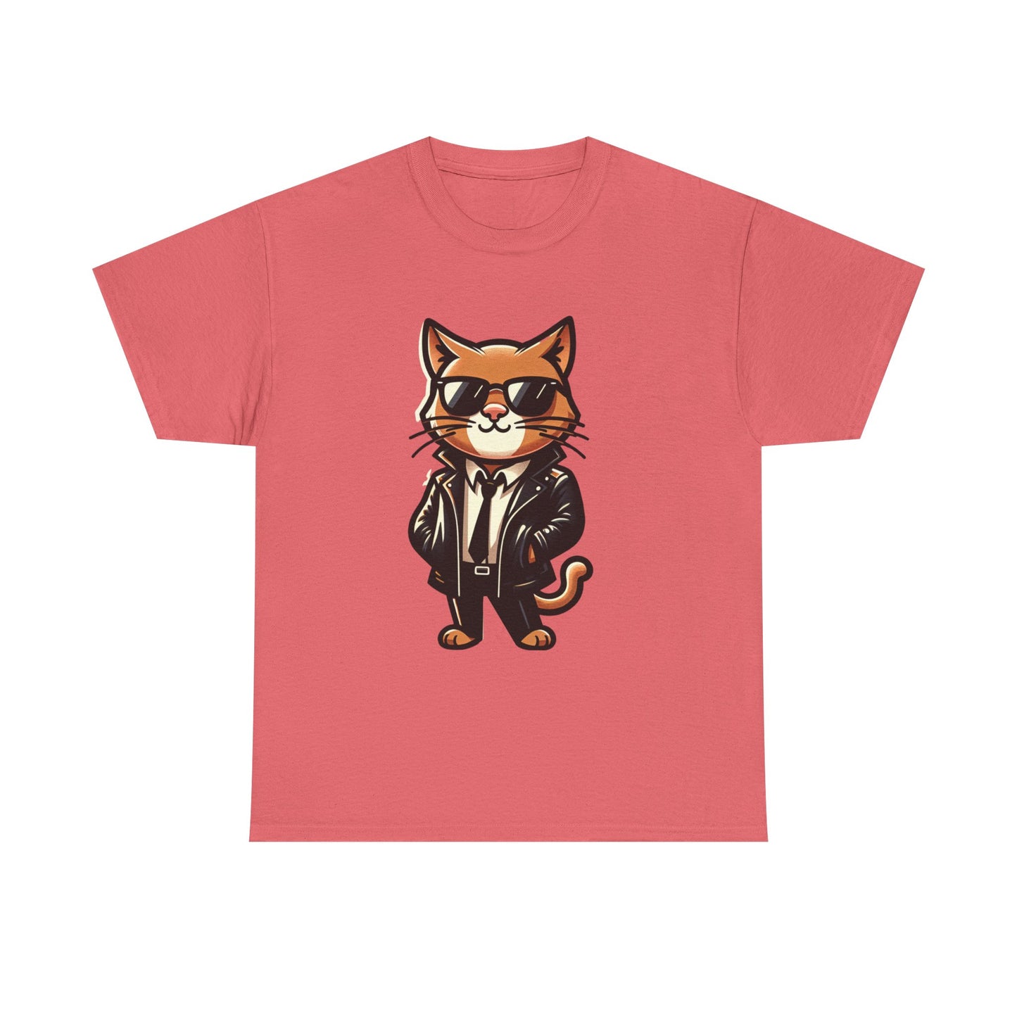 Cool Cat Tee - Cat T-shirt - Kitten Shirt - Gift for Pet Lover - Cat Lover Shirt - Cool Cat Graphic Cotton Tee- Classy Cat Shirt