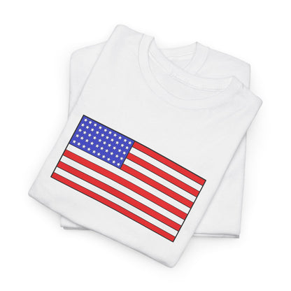 American Flag T-shirt - Red White Blue Independence Day Tee