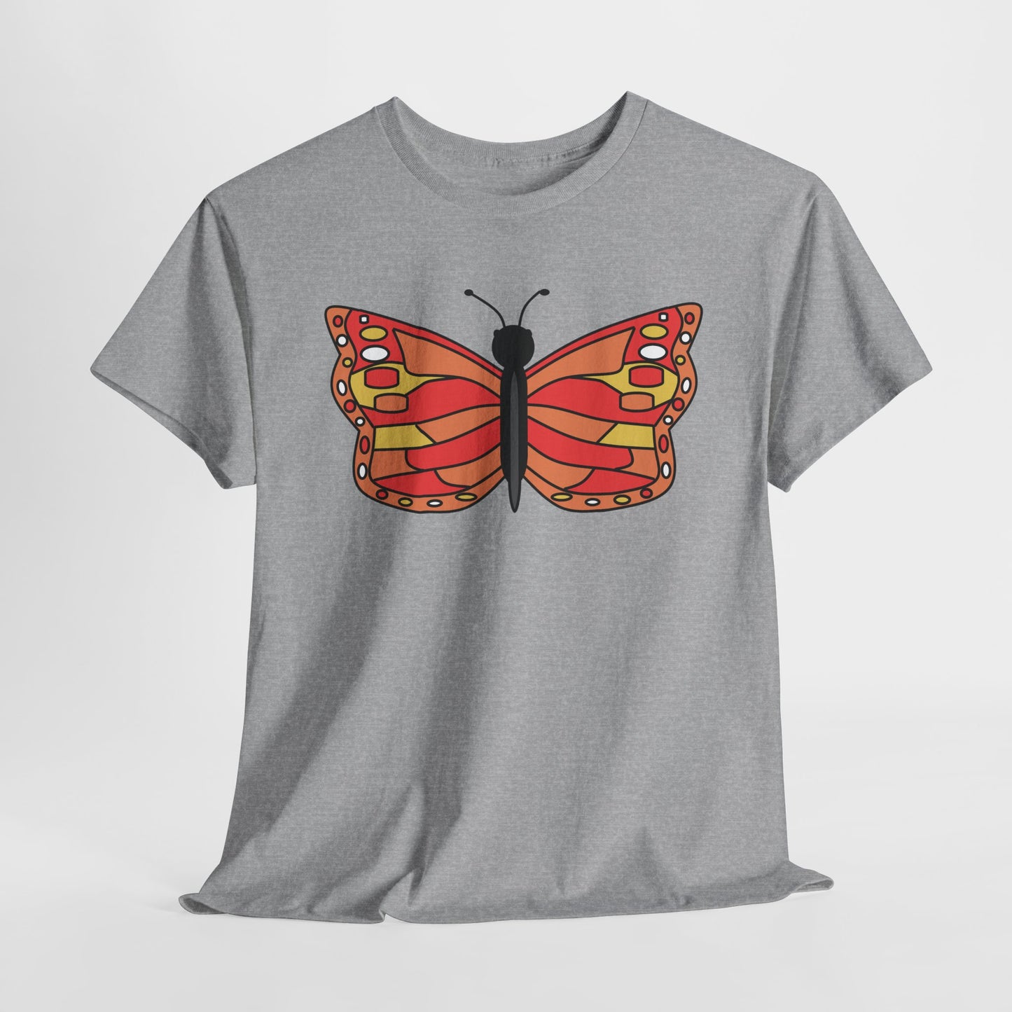 Orange Butterfly T-shirt - Colorful Butterfly Tee