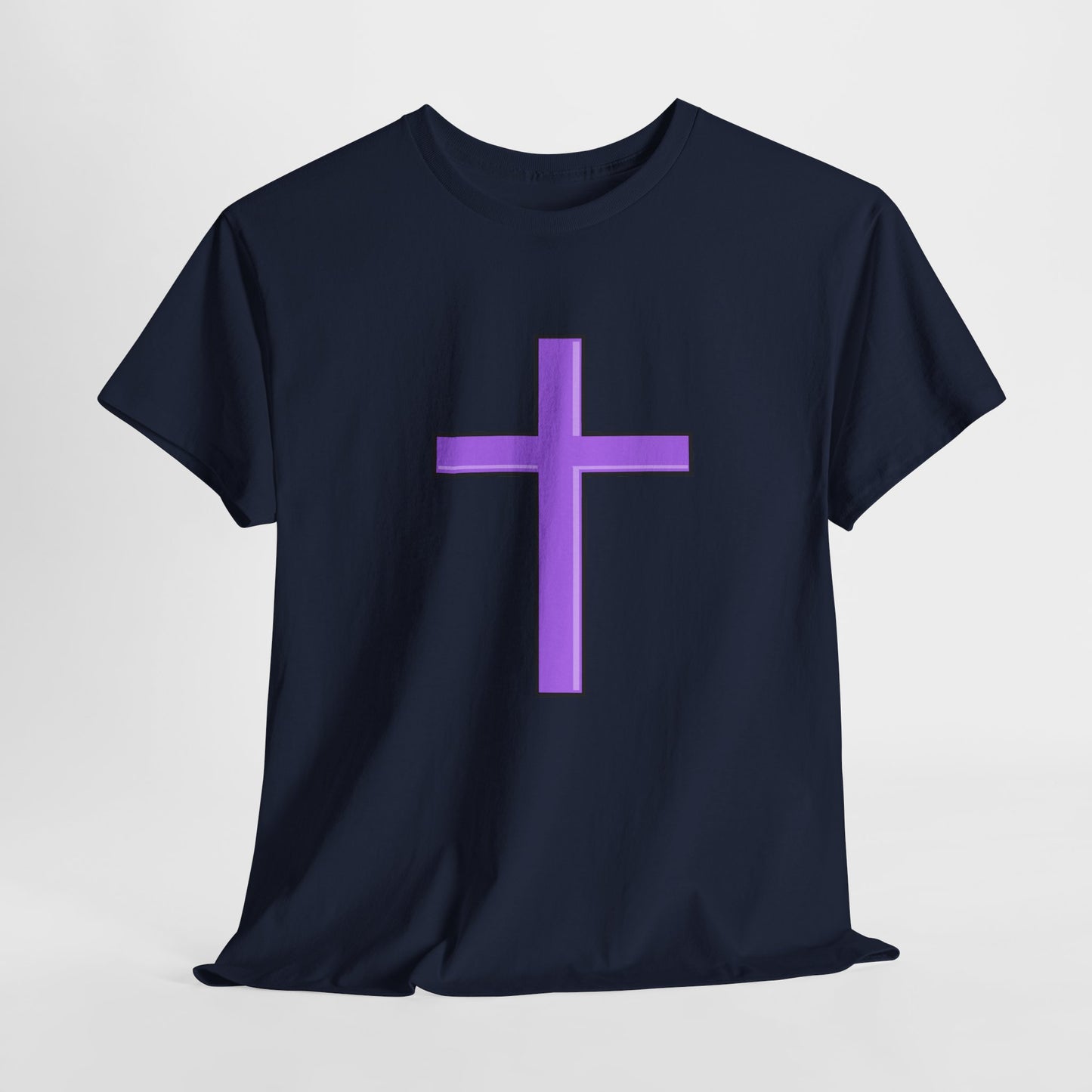 Trendy Purple Cross T-Shirt | Casual & Stylish