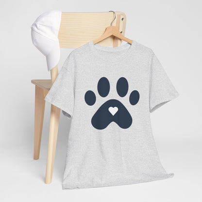 Navy Dog Paw Print Tee - Paw Print Shirt