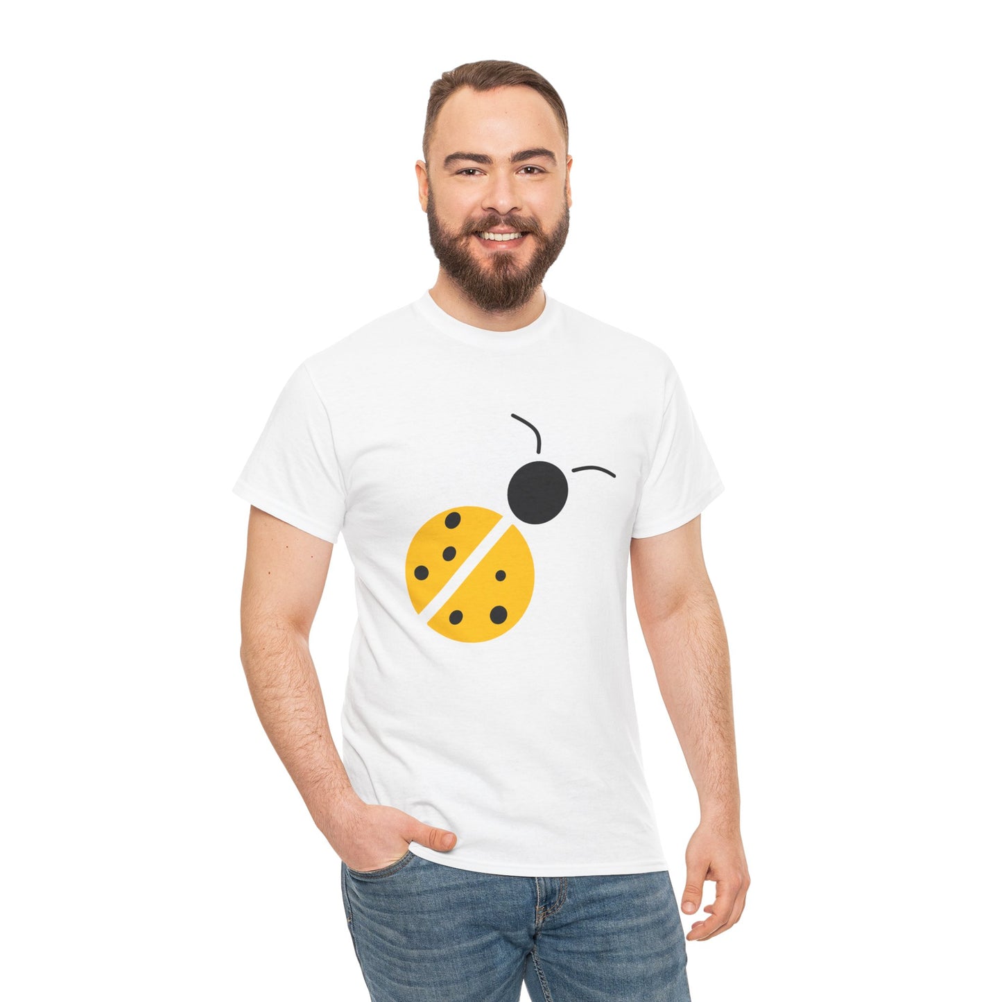 Yellow Ladybug T-shirt - Ladybug Design Tee