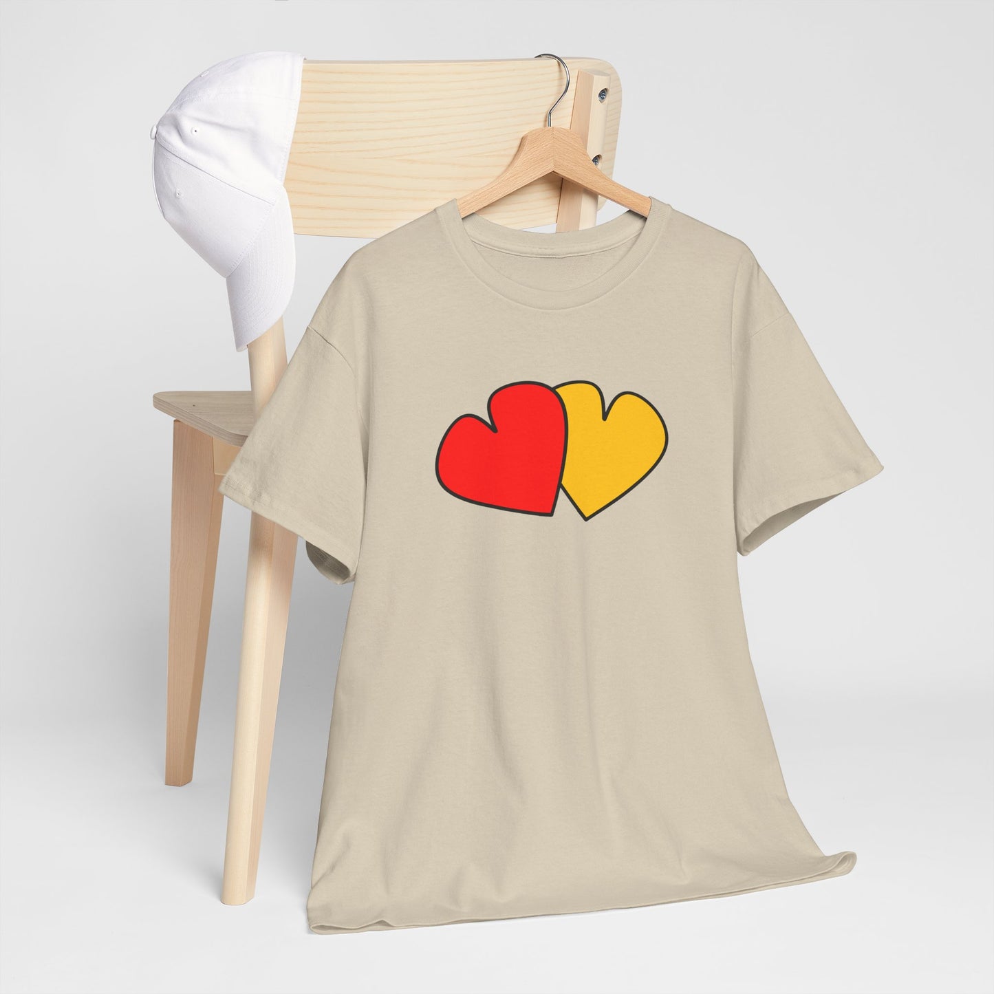 Red Yellow Hearts Shirt - Valentine's Day Tee